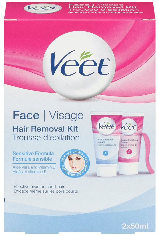 VEET Face Hair Removal Kit  Sensitive Formula  Gentle Finishing Cream Canada